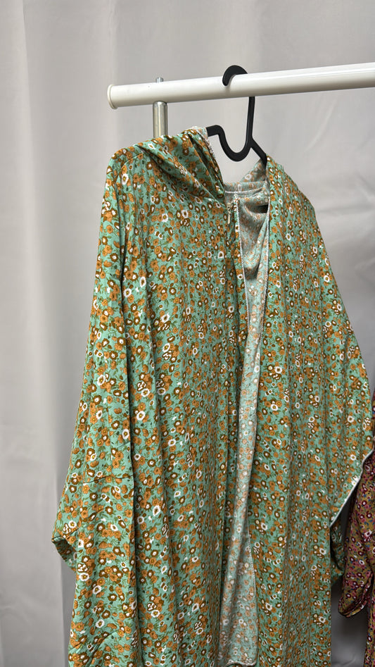 Green prayer abaya - Balqiis